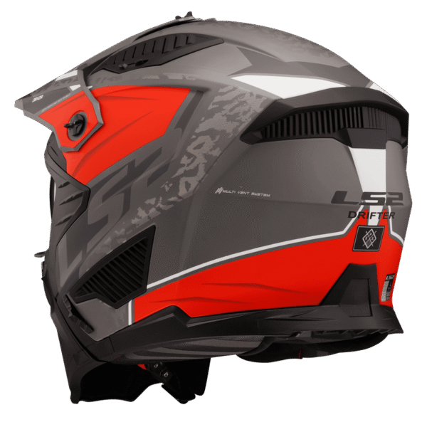 CASCO LS2 ABIERTO OF606 DEVOR DESMONTABLE ROJO/TITANIUM - Image 4