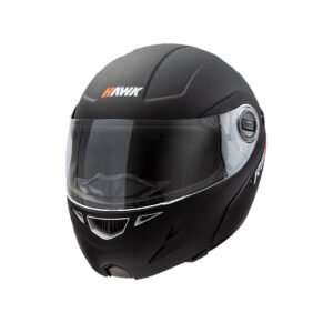 CASCO HAWK INTEGRAL REBATIBLE RS5 NEGRO MATE