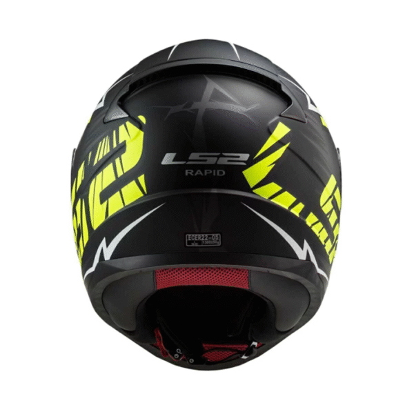 CASCO LS2 INTEGRAL 353 RAPID CROMO MATT NEGRO / AMARILLO - Image 3