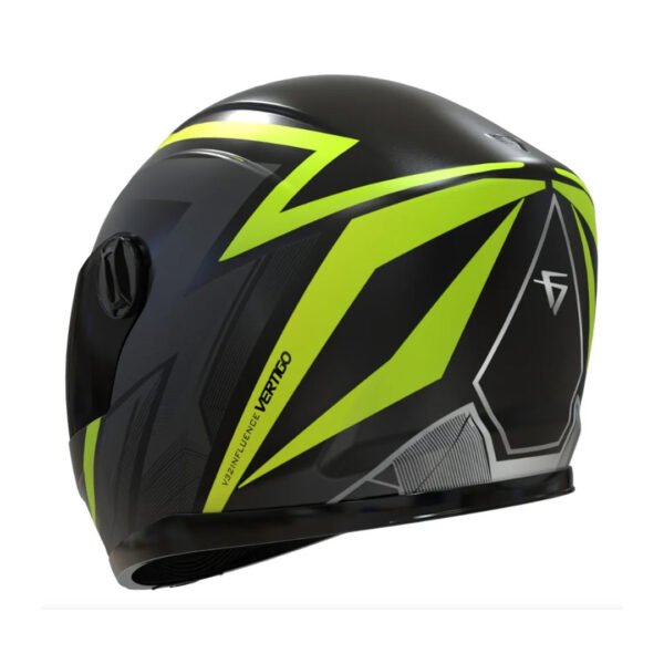 CASCO VERTIGO INTEGRAL V32 INFLUENCE AMARILLO/NEGRO MATE TALLE XL - Image 4