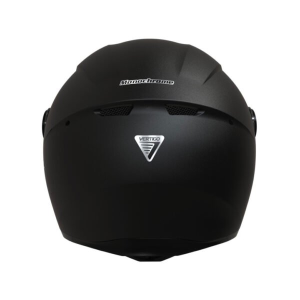 CASCO VERTIGO INTEGRAL V50 MONOCHROME DARK FULL NEGRO MATE C/ALERON - Image 3