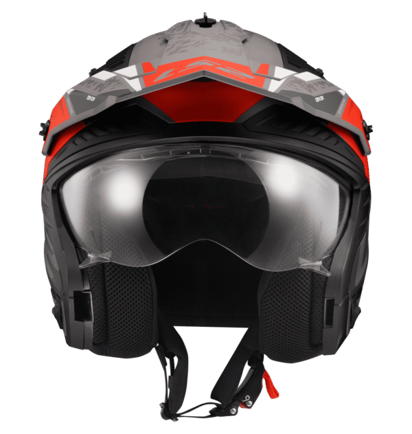 CASCO LS2 ABIERTO OF606 DEVOR DESMONTABLE ROJO/TITANIUM - Image 3