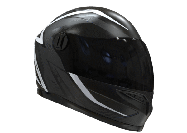 CASCO VERTIGO INTEGRAL V32 INFLUENCE BLANCO/NEGRO MATE - Image 4