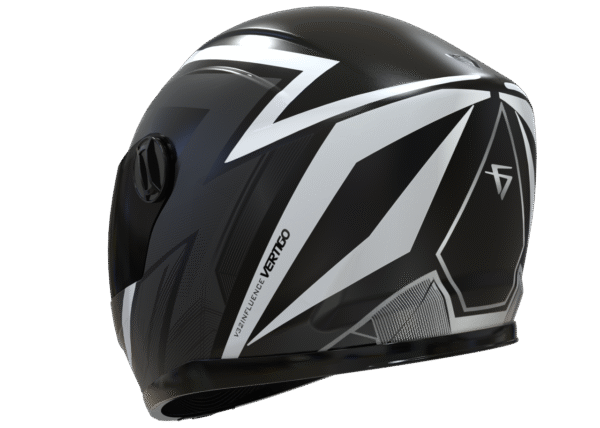 CASCO VERTIGO INTEGRAL V32 INFLUENCE BLANCO/NEGRO MATE - Image 3