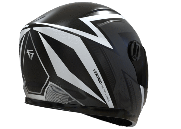CASCO VERTIGO INTEGRAL V32 INFLUENCE BLANCO/NEGRO MATE - Image 2