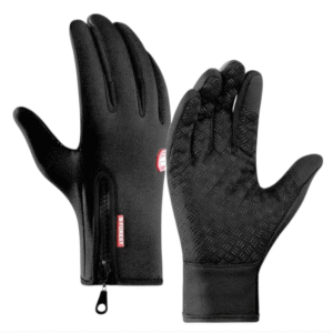 GUANTES ABRIGO POLIESTER 3 DEDOS TOUCH SCREEN NEGRO TALLE L OSAKA