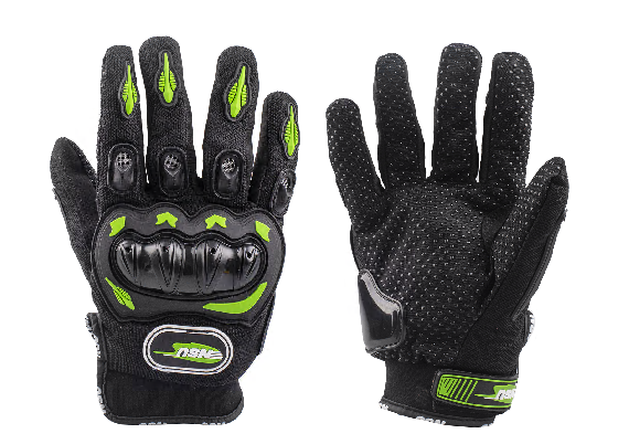 GUANTES CALLE S-11 C/PROTECCIONES VERDE TALLE L NSU