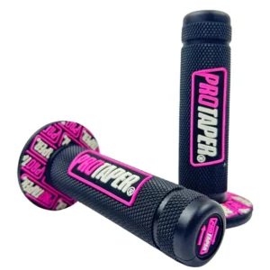 PUÑOS CROSS GOMA NEGRO LOGO ROSA PROTAPER