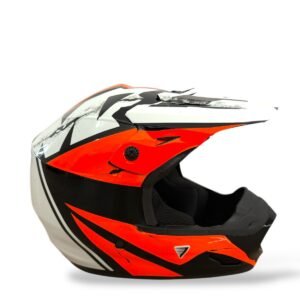 CASCO CROSS MZ3 RACE DIVISION NARANJA MATE/NEGRO TALLE XL VERTIGO