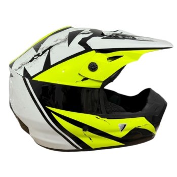 CASCO CROSS MZ3 RACE DIVISION AMARILLO FLUOR TALLE XL VERTIGO