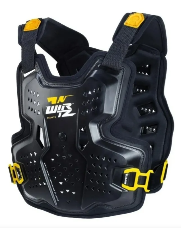 PECHERA CROSS ELEVATE NEGRA/AMARILLO WIRTZ