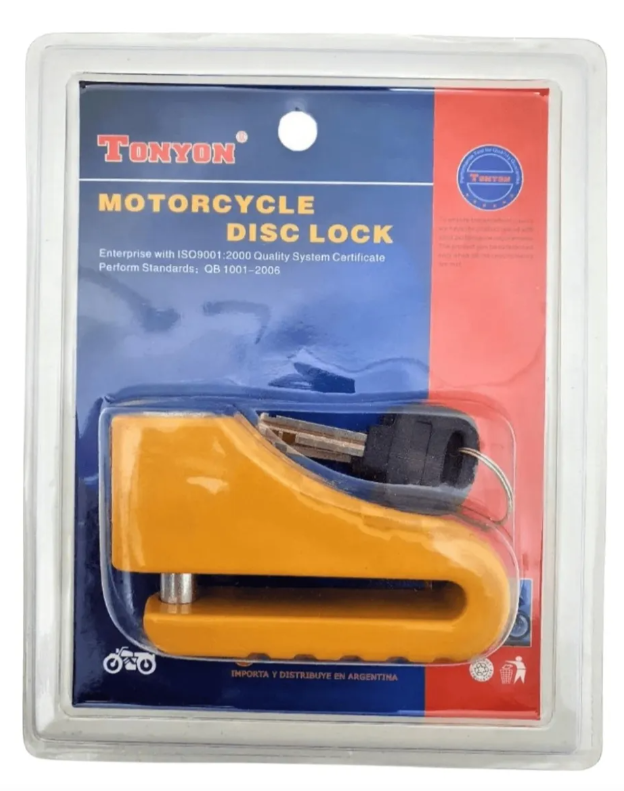 CANDADO DE SEGURIDAD FRENO DISCO (10 MM) TONYON - Image 2