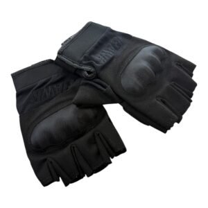GUANTES CALLE ARMY C/PROTECION CORTOS NEGRO TALLE L HAWK