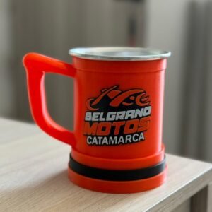 VASO CHOP 500 ML 3D NARANJA BELGRANO MOTOS