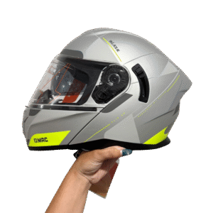 CASCO REBATIBLE 166 BLAZE MAGMA GRIS/AMARILLO TALLE XL MAC