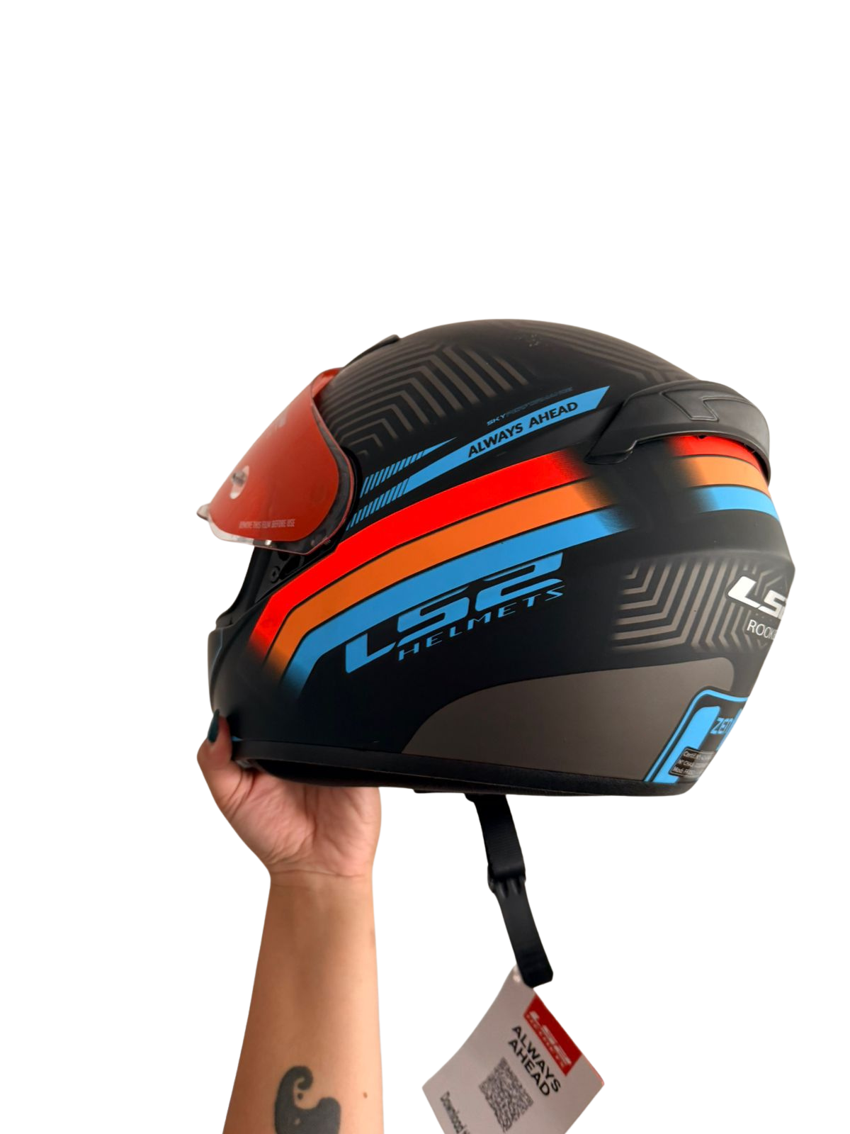 CASCO INTEGRAL 352 ROOKIE ZEN NEGRO/AZUL MATE TALLE L LS2 - Image 2