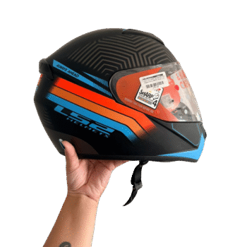 CASCO INTEGRAL 352 ROOKIE ZEN NEGRO/AZUL MATE TALLE L LS2