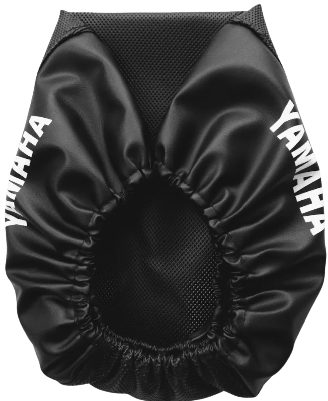 FUNDA YAMAHA CRYPTON GRIP C/SERIGRAFIA Y ELASTICO MOD.POWER NEGRO GL