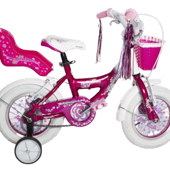 BICICLETA CUPCAKE ROD 12 BLANCO/ROSA RALEIGH