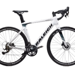 BICICLETA RUTA STRADA 1.5 ALUMINIO 2X12 VEL HORQUILLA CARBONO BLANCO TALLE 54" RALEIGH