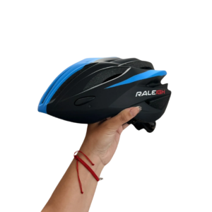CASCO BICI MTB IN-MOULD HC-26 21 VENTILACIONES 260GR NEGRO/CELESTE TALLE 58/61 CM RALEIGH
