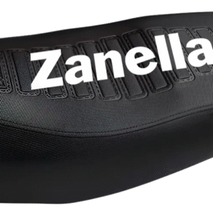 FUNDA ZANELLA RX 150 GRIP C/SERIGRAFIA Y ELASTICO MOD.POWER NEGRO GL
