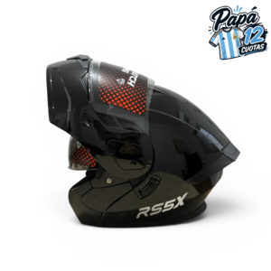 CASCO INTEGRAL REBATIBLE RS5X SOLID NEGRO TALLE XL HAWK