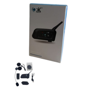 INTERCOMUNICADOR BLUETOOTH V6-PRO+ NEGRO IP67 800 MTS 6 CONEXIONES LOOKEARTH