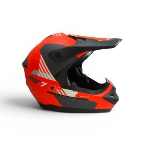 CASCO CROSS RS7F NARANJA FLUOR TALLE L HAWK