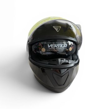 CASCO INTEGRAL V60 ICONIC DOBLE VISOR NEGRO TALLE XL VERTIGO