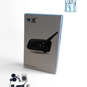 INTERCOMUNICADOR BLUETOOTH V6-PRO+ NEGRO IP67 800 MTS 6 CONEXIONES LOOKEARTH