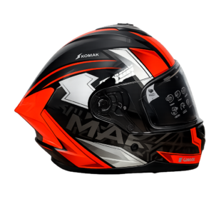 CASCO INTEGRAL 070 VOLT KOMAK NEGRO/ROJO TALLE XL MAC
