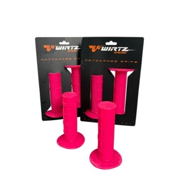 PUÑOS GOMA CROSS (ROSADO FLUOR) MX WIRTZ
