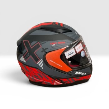 CASCO INTEGRAL 353 RAPID XTREET NEGRO/ROJO TALLE L LS2