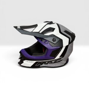 CASCO CROSS VIRTUS FOSTER BLANCO VIOLETA MATE TALLE XL MAC