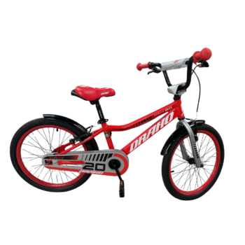 BICICLETA CROSS ALUMINIO NAVY ROD 20 ROJO/GRIS DRAKO