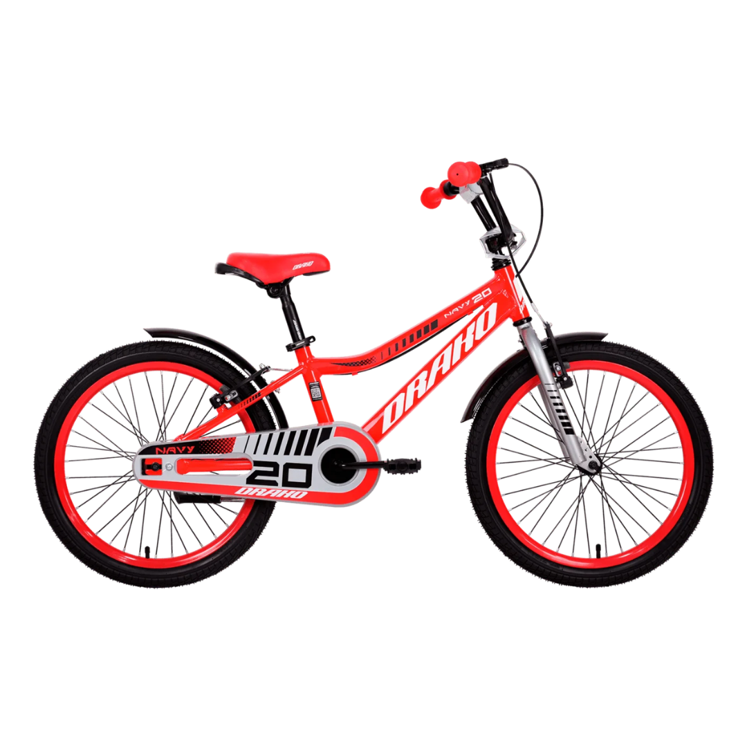 BICICLETA CROSS ALUMINIO NAVY ROD 20 ROJO/GRIS DRAKO - Image 2