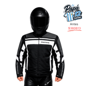 CAMPERA CORDURA FUSE EVO C/PROTECCION NEGRO GRIS TALLE 3XL NINETOONE