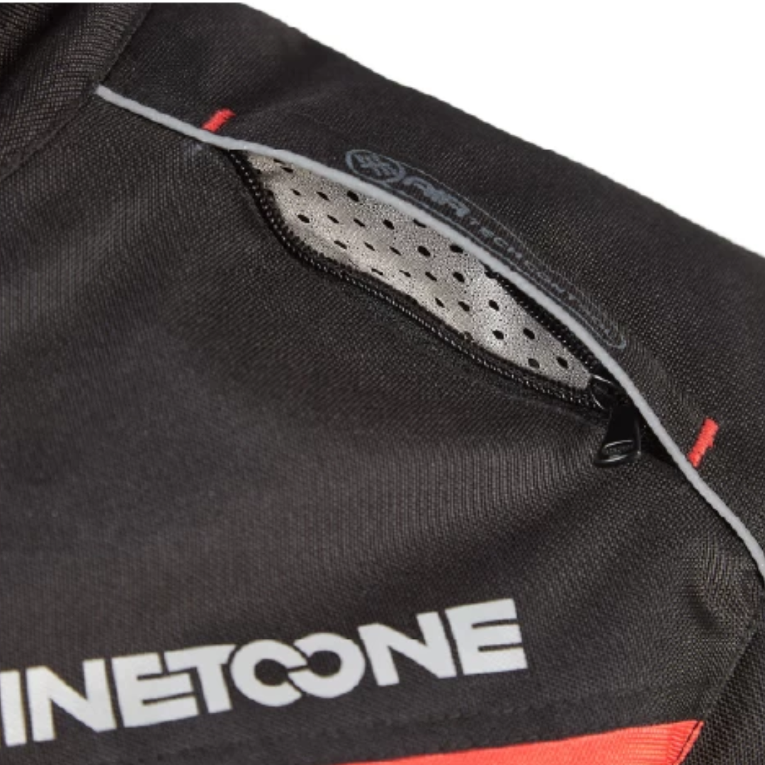 CAMPERA CORDURA VOLT C/PROTECCION NEGRO ROJO TALLE 4XL NINETOONE - Image 5