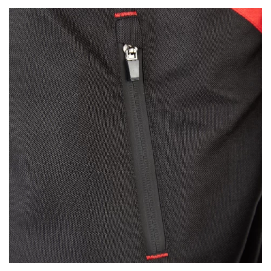 CAMPERA CORDURA VOLT C/PROTECCION NEGRO ROJO TALLE 4XL NINETOONE - Image 3