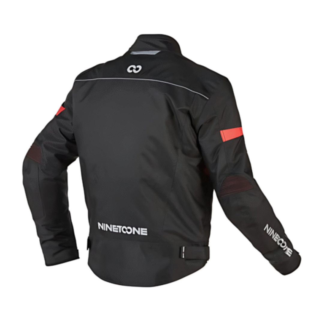 CAMPERA CORDURA VOLT C/PROTECCION NEGRO ROJO TALLE 4XL NINETOONE - Image 2