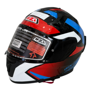 CASCO INTEGRAL GO RIDER STREAM QUADRI DOBLE VISOR NEGRO/ROJO/AZUL TALLE L NZI