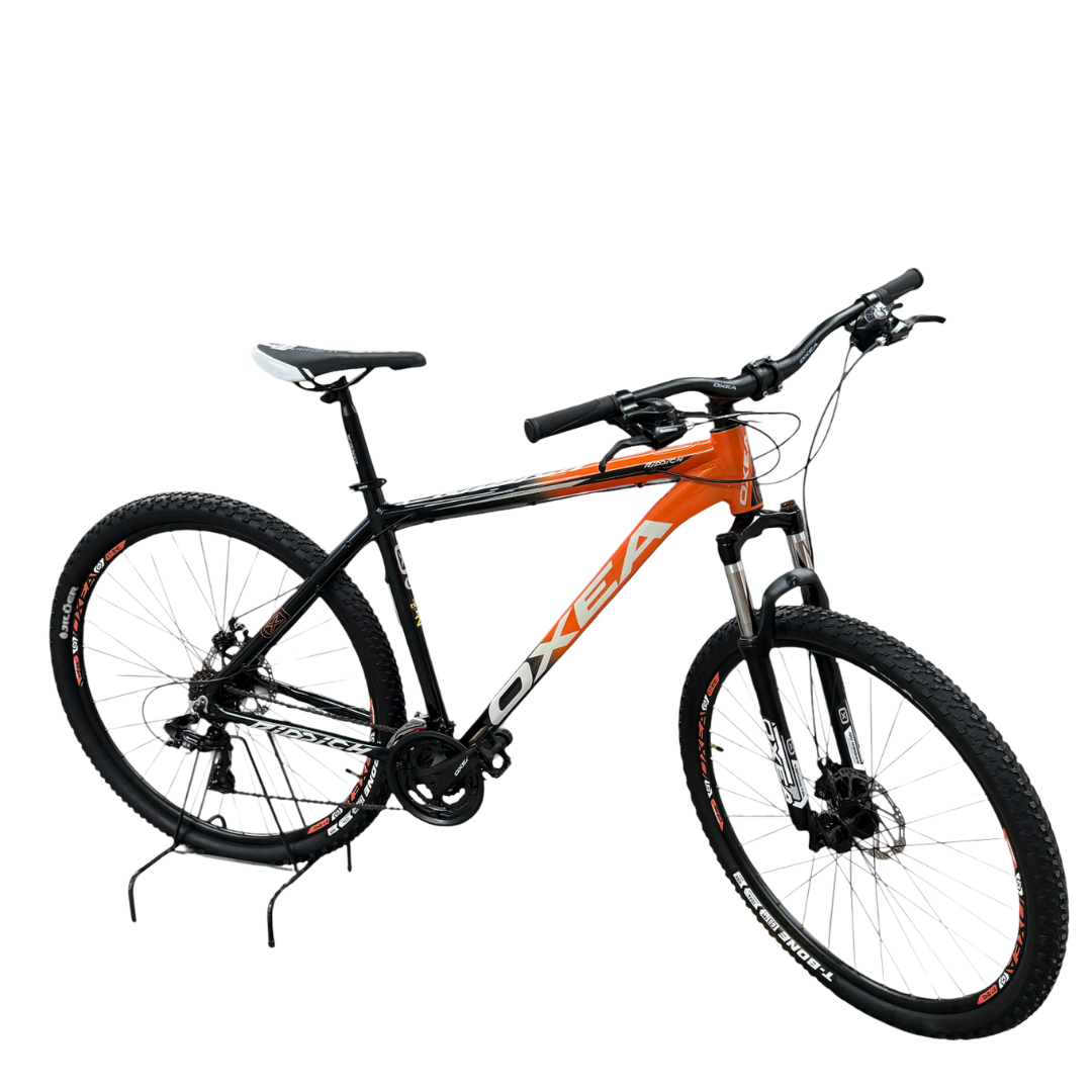 BICICLETA MOUNTAIN ALUMINIO RIDDICH 21 VEL ROD 29 SHIMANO NEGRO/NARANJA TALLE L OXEA