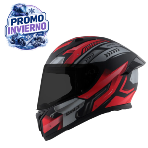 CASCO INTEGRAL BOLT MARTIAL ROJO MATE TALLE XL VERTIGO