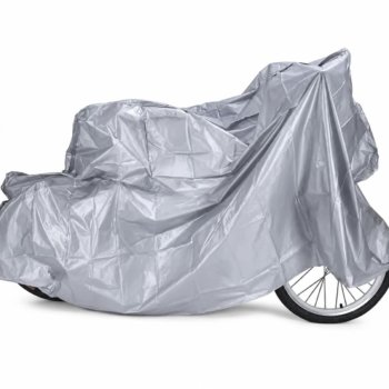 COBERTOR CUBRE MOTO IMPERMEABLE UNIVERSAL PLATA TALLE M OSAKA