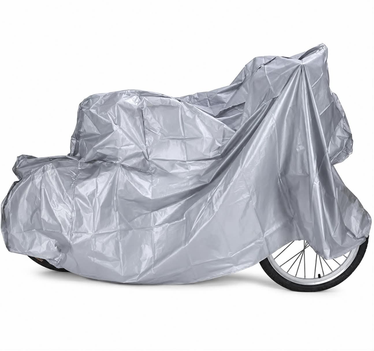 COBERTOR CUBRE MOTO IMPERMEABLE UNIVERSAL PLATA TALLE M OSAKA
