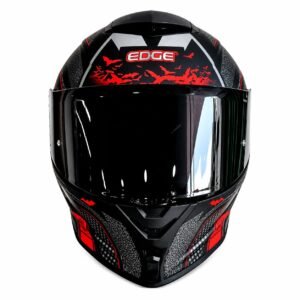 CASCO INTEGRAL FULL RACE SHANGHAI-BATMAN GRIS/ROJO MATE TALLE XL EDGE