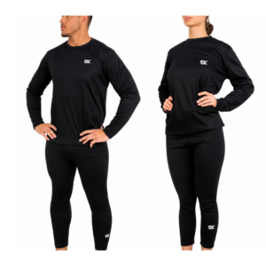 REMERA TERMICA Y PANTALON TERMICO 1º PIEL KIT NEGRO TALLE M/L SPEKTOR