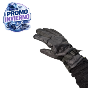 GUANTES ABRIGO SKY 100% POLIESTER NEGRO ARG