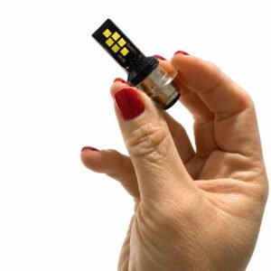 LAMPARA HALOGEN 12V 12W 12 LED  ANODIZADO NEGRO OSAKA